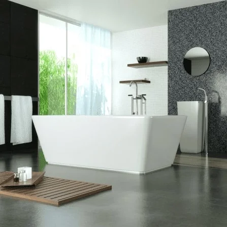 Smooth burnished concrete