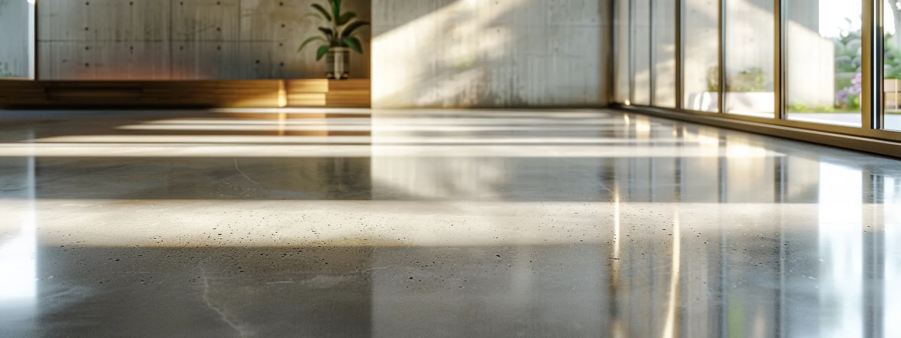 Honed concrete finish